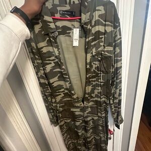 New York & Company Green Jumpsuit